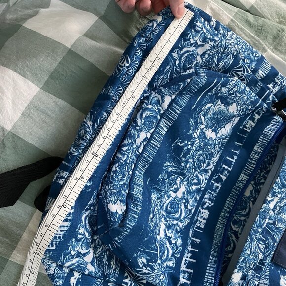 JanSport Backpack Superbreak Midnight Sky Flower Hawaiian Stripe Blue - Picture 9 of 15